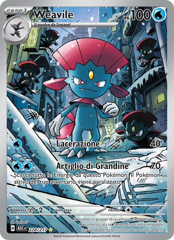 Weavile Ascesa Eroica 228/217