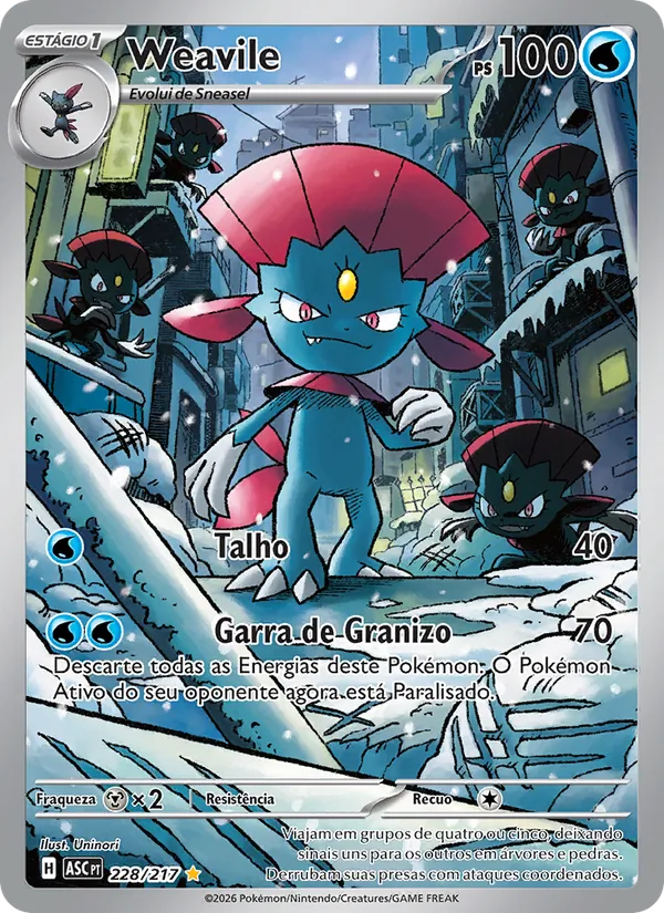 Weavile Heróis Excelsos 228/217