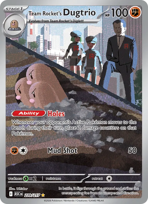 Team Rocket's Dugtrio Ascended Heroes 239/217