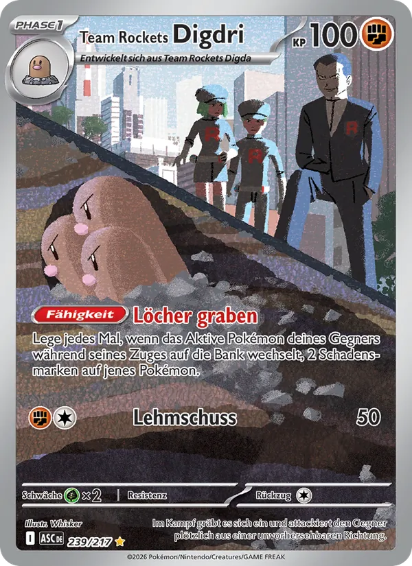 Team Rockets Digdri Erhabene Helden 239/217