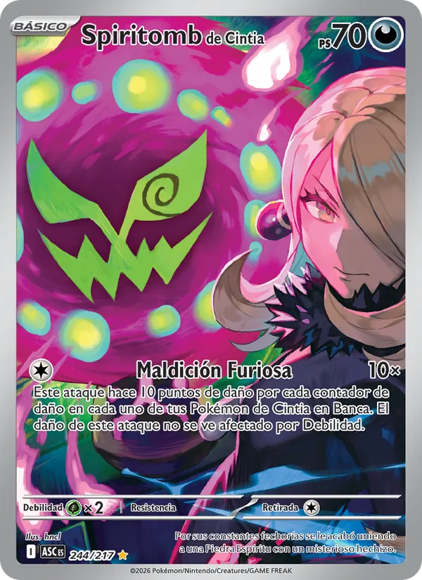 Spiritomb de Cintia Héroes Ascendentes 244/217