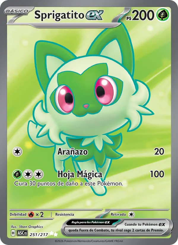 Sprigatito ex Héroes Ascendentes 251/217