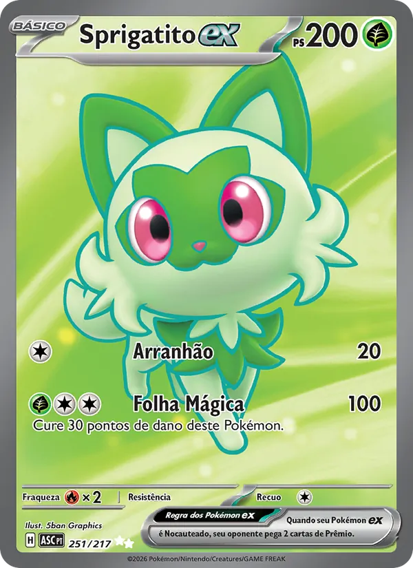 Sprigatito ex Heróis Excelsos 251/217