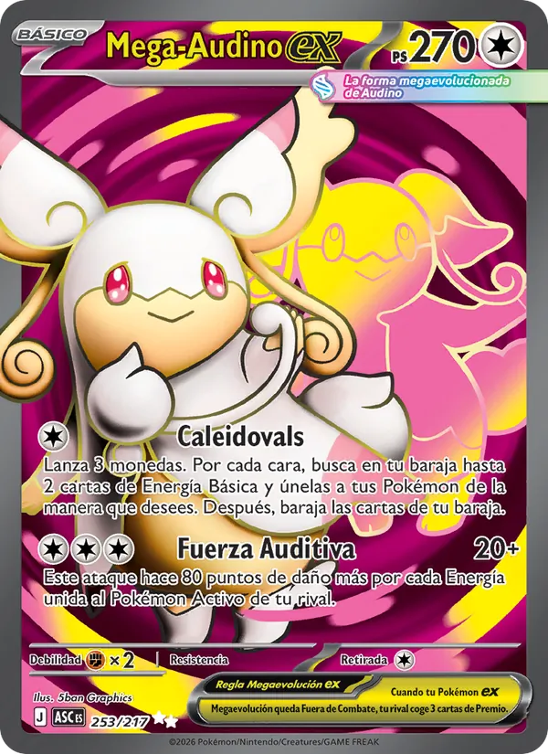 Mega-Audino ex Héroes Ascendentes 253/217