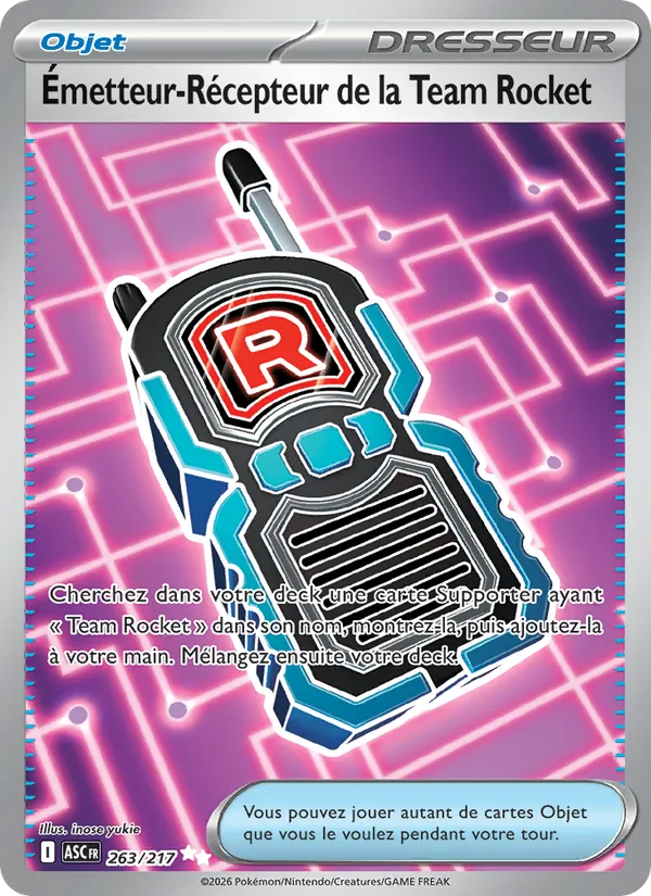 Émetteur-Récepteur de la Team Rocket Héros Transcendants 263/217