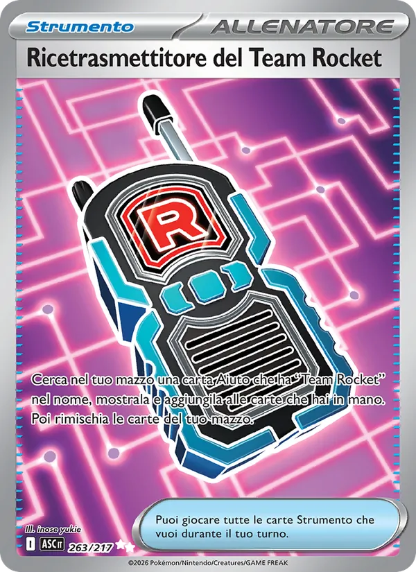 Ricetrasmettitore del Team Rocket Ascesa Eroica 263/217