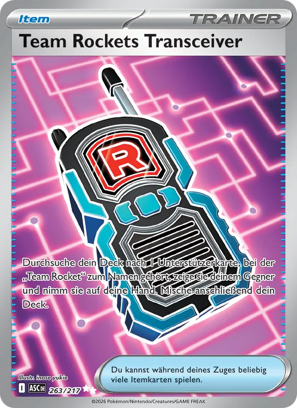 Team Rockets Transceiver Erhabene Helden 263/217