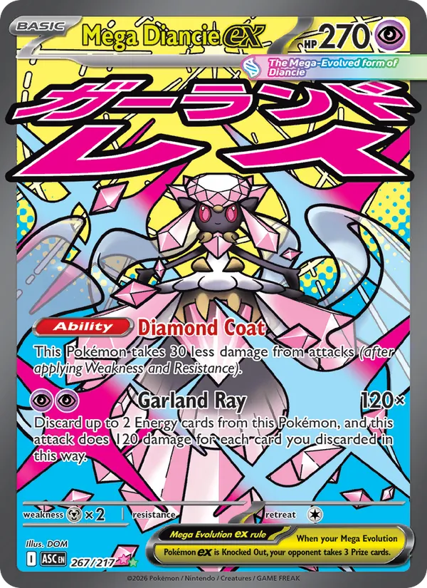 Mega Diancie ex Ascended Heroes 267/217