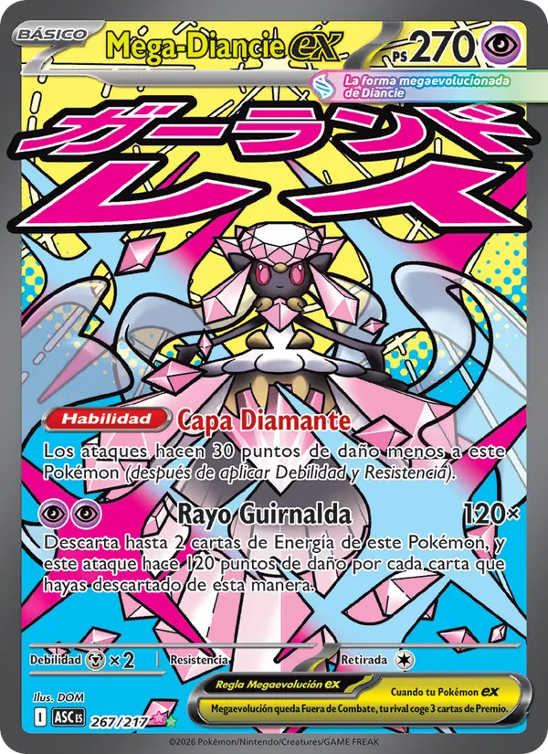 Mega-Diancie ex Héroes Ascendentes 267/217