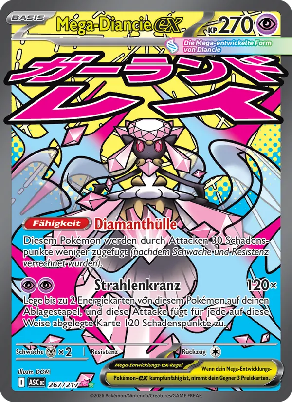 Mega-Diancie-ex Erhabene Helden 267/217