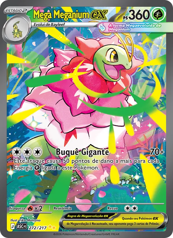 Mega Meganium ex Heróis Excelsos 272/217