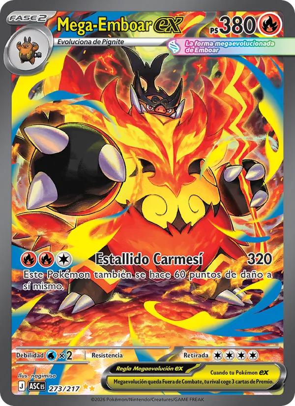 Mega-Emboar ex Héroes Ascendentes 273/217