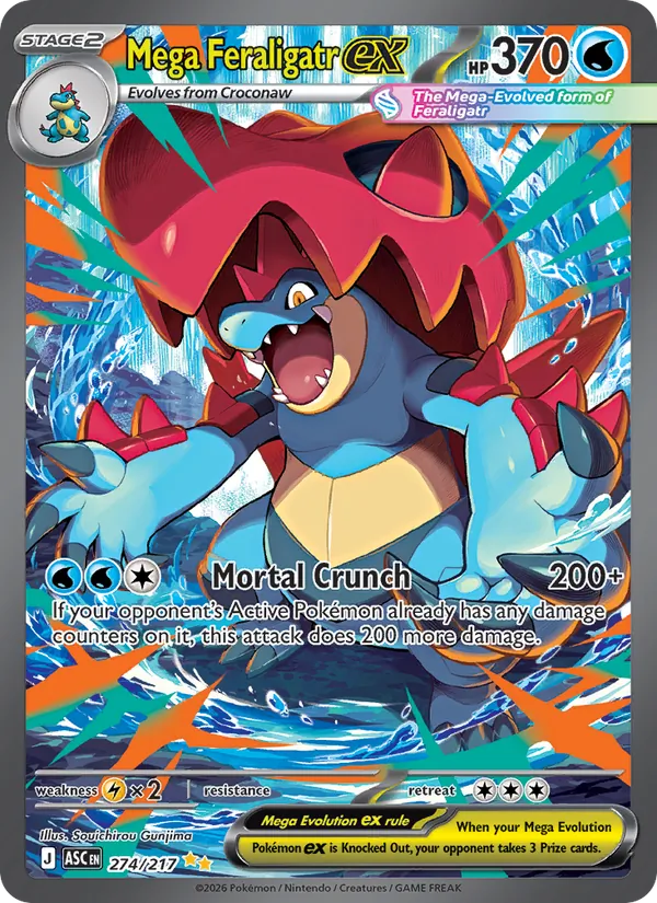 Mega Feraligatr ex Ascended Heroes 274/217