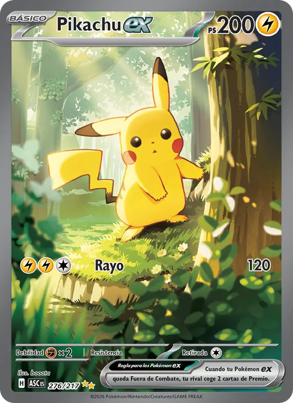 Pikachu ex Héroes Ascendentes 276/217