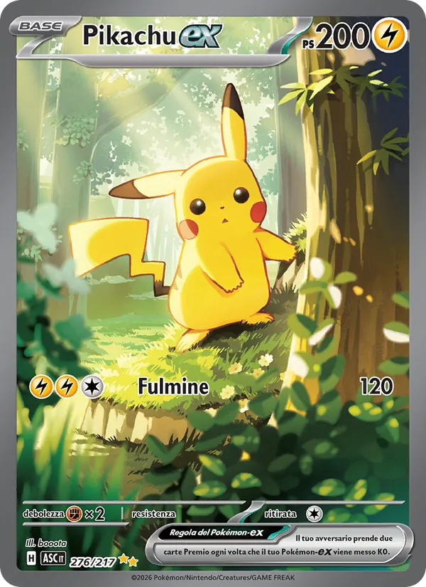 Pikachu-ex Ascesa Eroica 276/217