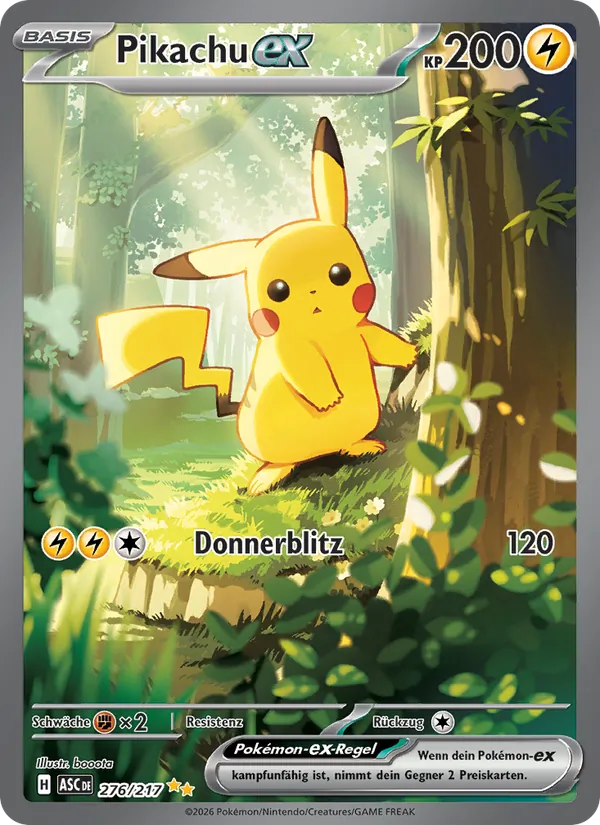 Pikachu-ex Erhabene Helden 276/217