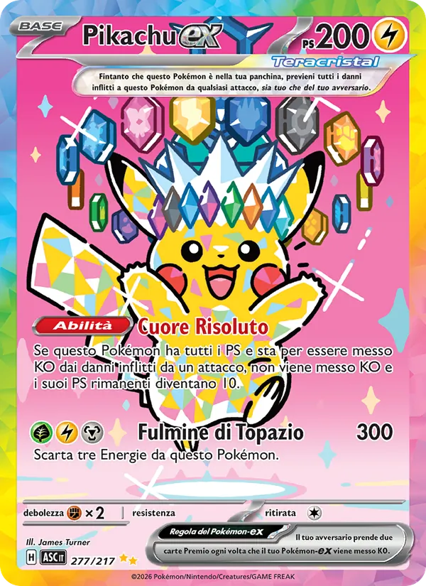 Pikachu-ex Ascesa Eroica 277/217