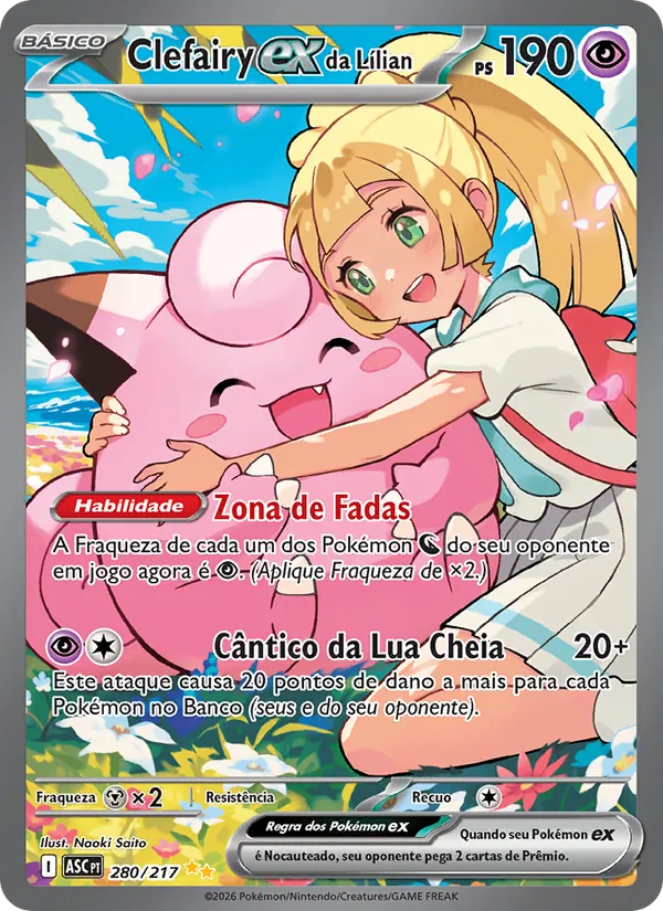Clefairy ex da Lílian Heróis Excelsos 280/217
