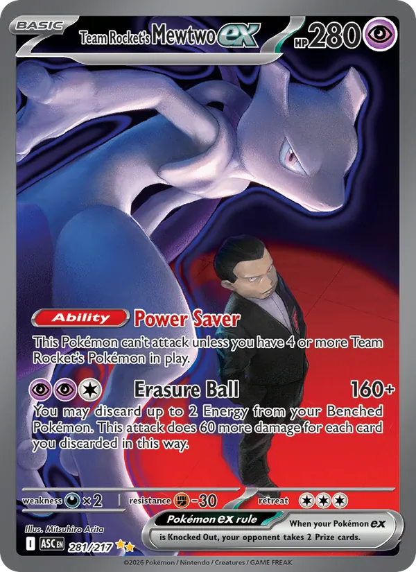 Team Rocket's Mewtwo ex Ascended Heroes 281/217