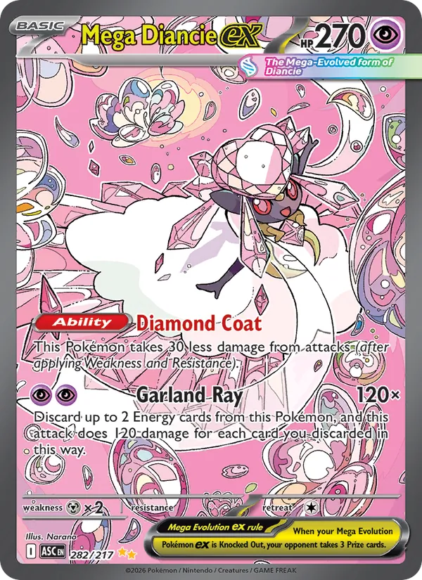 Mega Diancie ex Ascended Heroes 282/217
