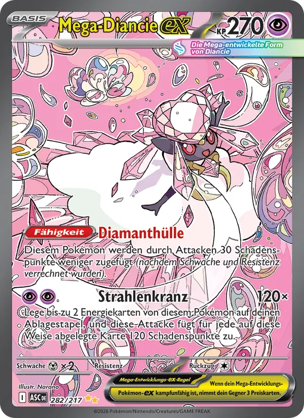 Mega-Diancie-ex Erhabene Helden 282/217