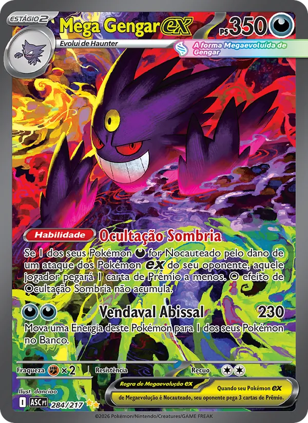 Mega Gengar ex Heróis Excelsos 284/217
