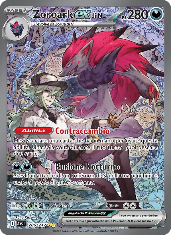 Zoroark-ex di N Ascesa Eroica 286/217