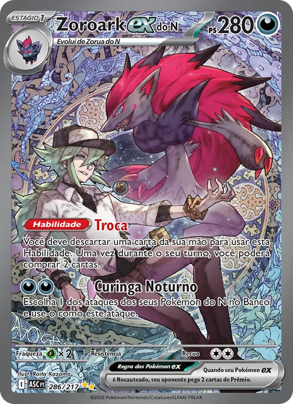 Zoroark ex do N Heróis Excelsos 286/217