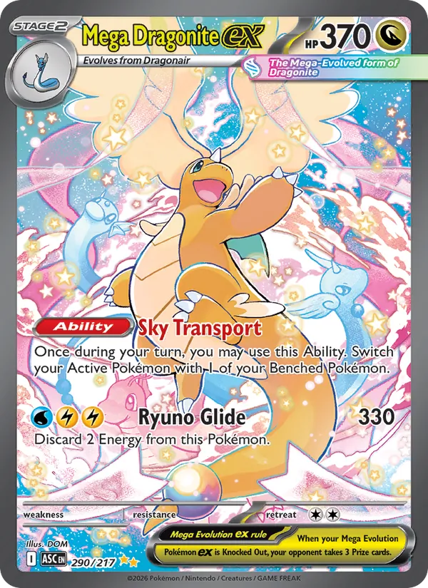 Mega Dragonite ex Ascended Heroes 290/217