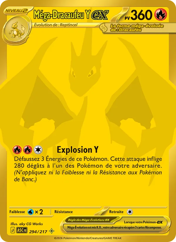 Méga-Dracaufeu Y-ex Héros Transcendants 294/217