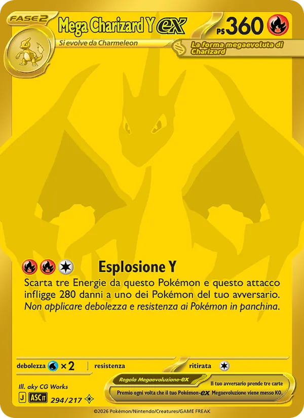 Mega Charizard Y-ex Ascesa Eroica 294/217