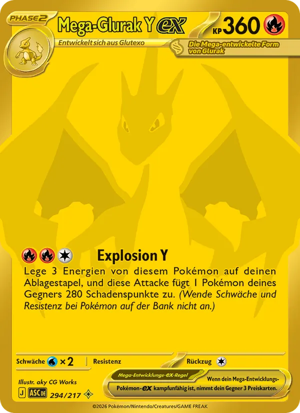 Mega-Glurak Y-ex Erhabene Helden 294/217