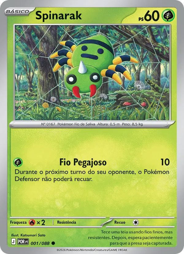 Spinarak Equilíbrio Perfeito 001/88