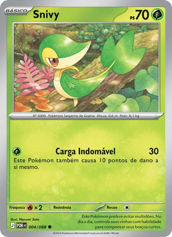 Snivy Equilíbrio Perfeito 004/88