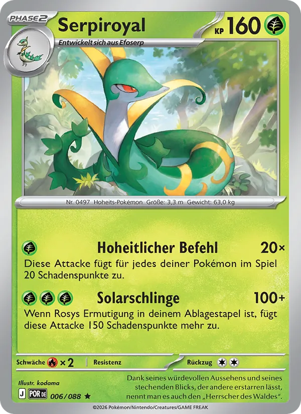 Serpiroyal Optimale Ordnung 006/88