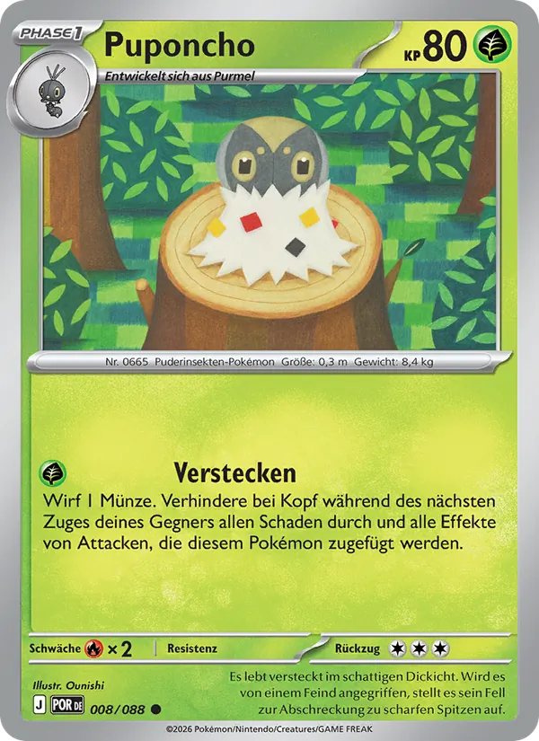 Puponcho Optimale Ordnung 008/88