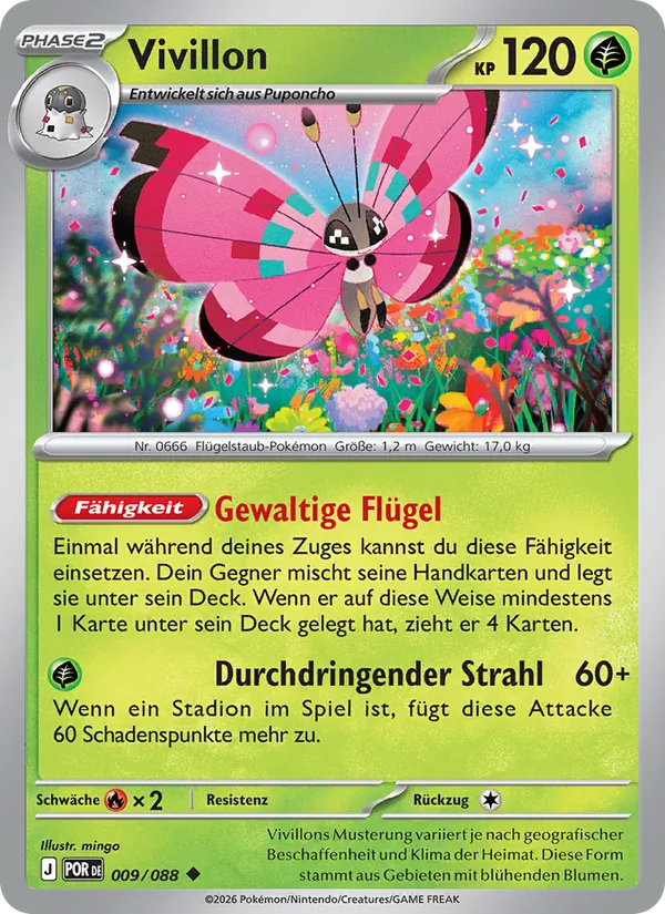 Vivillon Optimale Ordnung 009/88