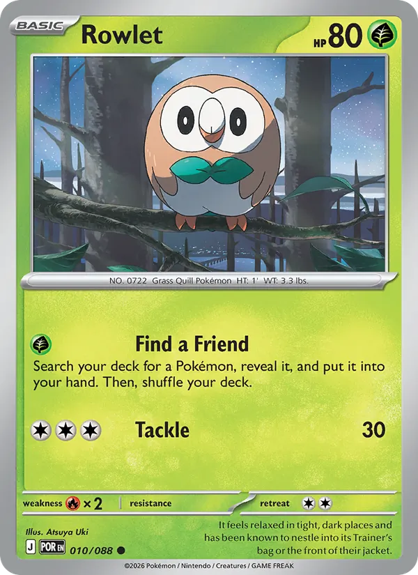 Rowlet Perfect Order 010/88