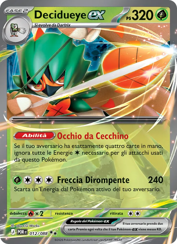 Decidueye-ex Equilibrio Perfetto 012/88