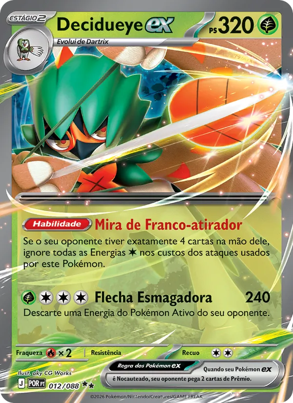 Decidueye ex Equilíbrio Perfeito 012/88