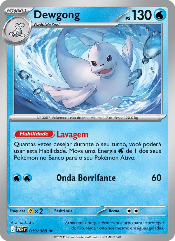 Dewgong Equilíbrio Perfeito 019/88