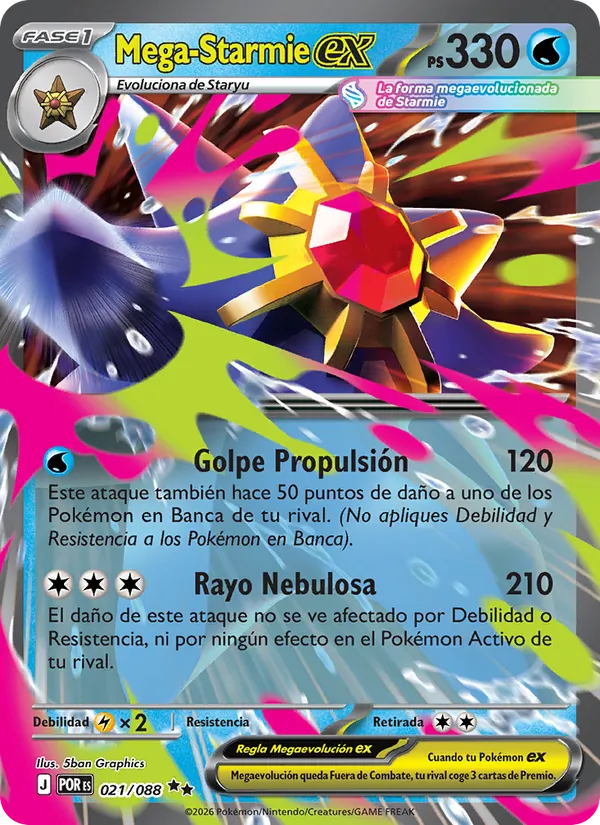 Mega-Starmie ex Equilibrio Perfecto 021/88
