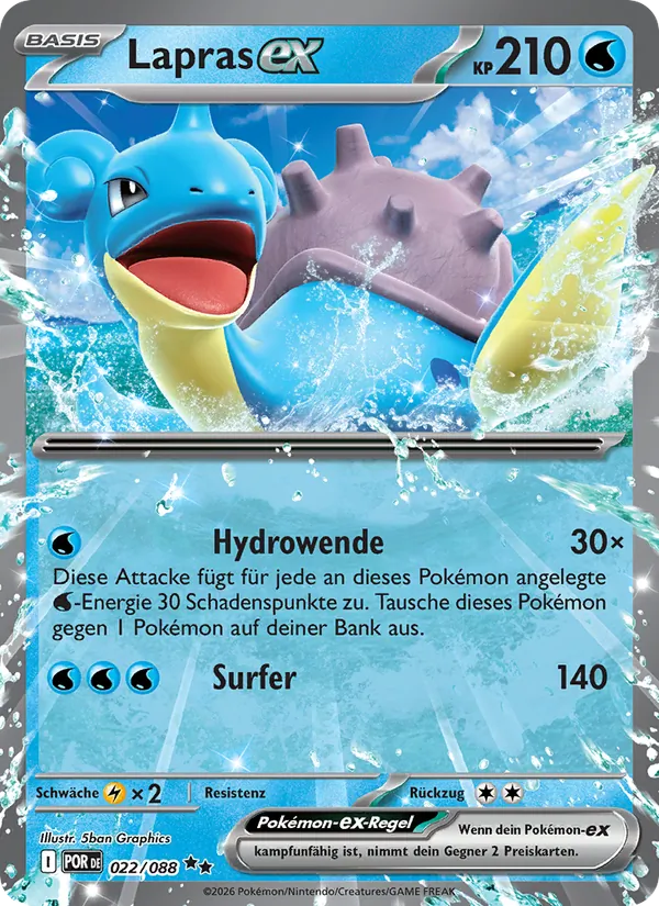 Lapras-ex Optimale Ordnung 022/88