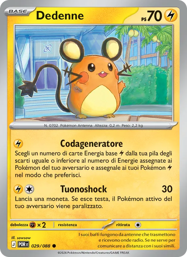 Dedenne Equilibrio Perfetto 029/88