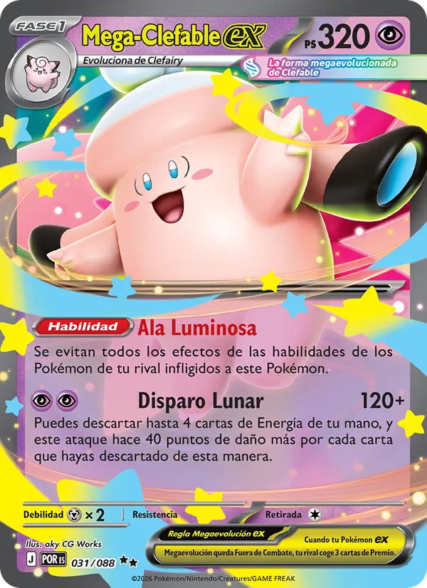 Mega-Clefable ex Equilibrio Perfecto 031/88
