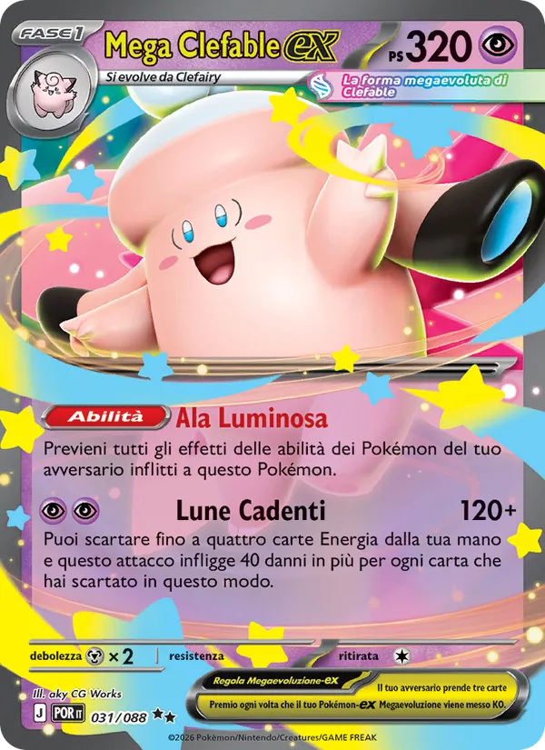 Mega Clefable-ex Equilibrio Perfetto 031/88