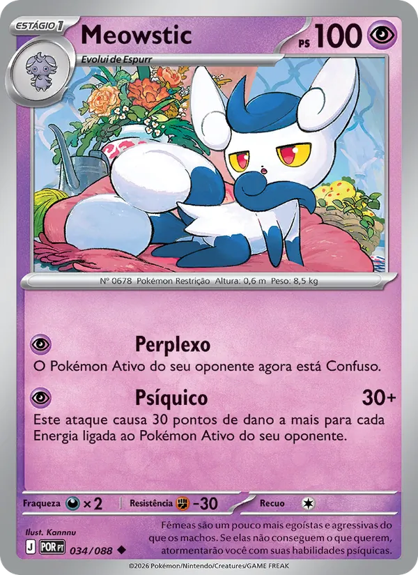 Meowstic Equilíbrio Perfeito 034/88