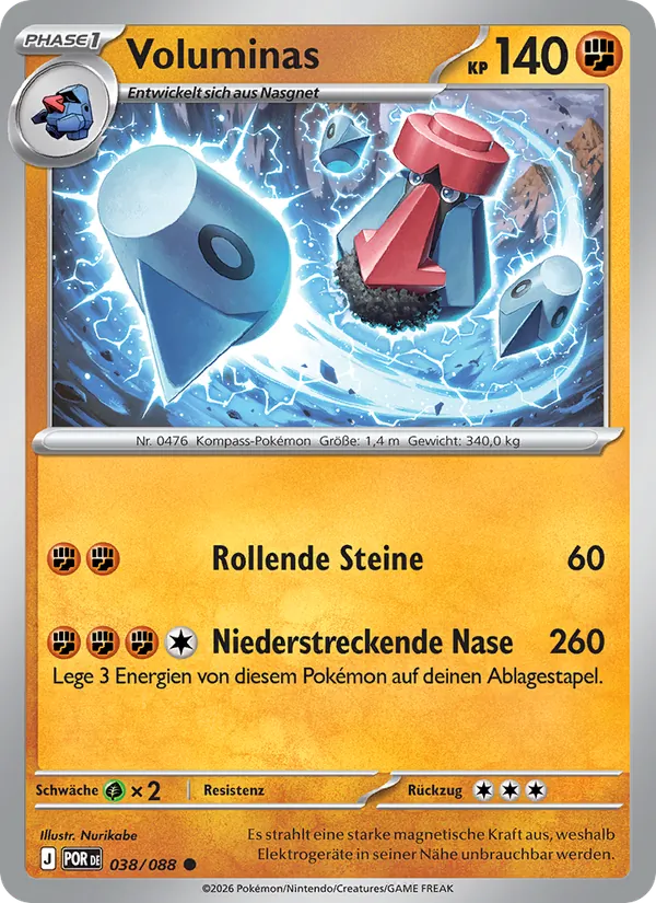Voluminas Optimale Ordnung 038/88