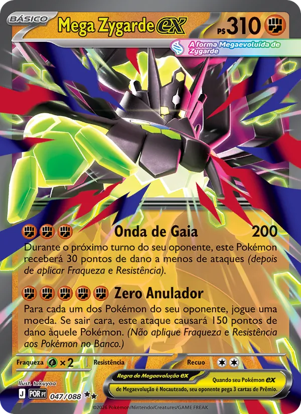 Mega Zygarde ex Equilíbrio Perfeito 047/88