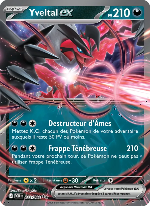 Yveltal-ex Équilibre Parfait 053/88